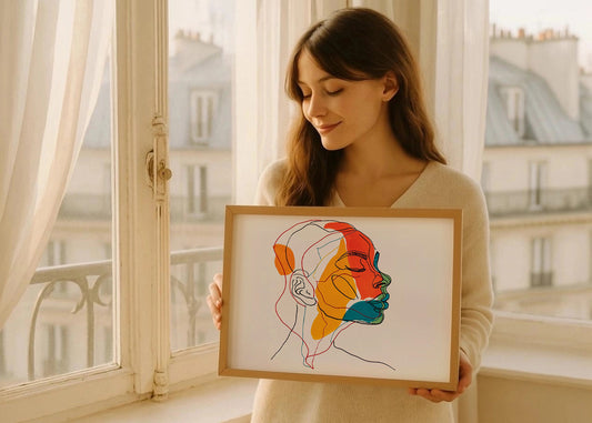 Cuadro Loving african fem