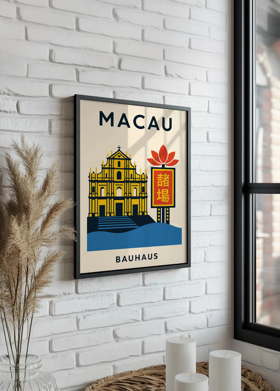 Cuadro Macau Poster Bauhaus