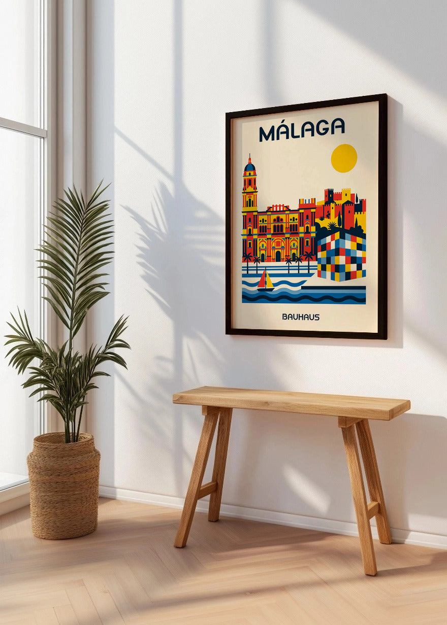 Cuadro Málaga Poster Bauhaus