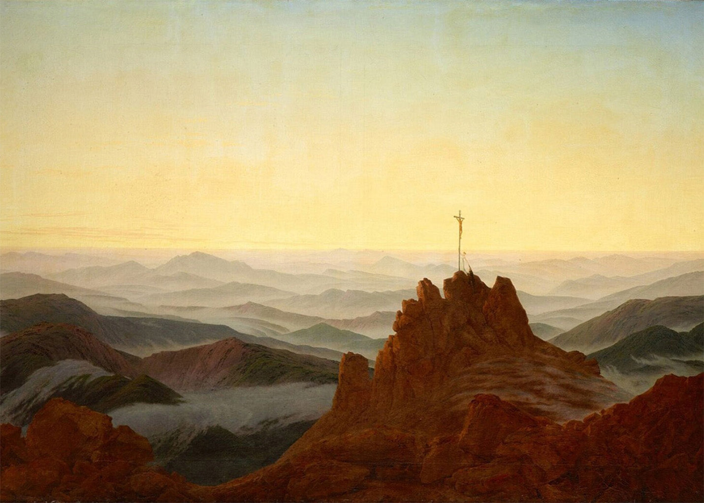Cuadro Mañana en el Riesengebirge (Friedrich)