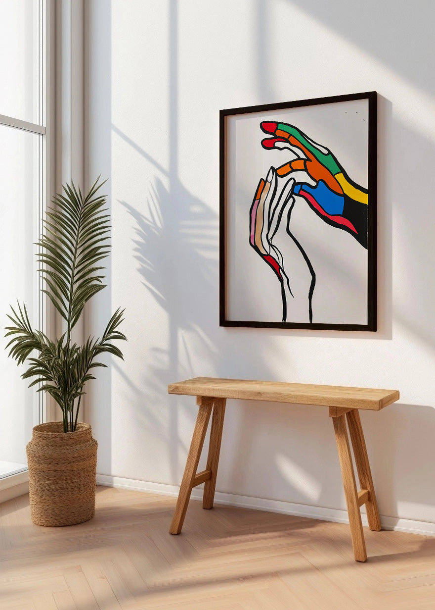 Cuadro Manos coloridas