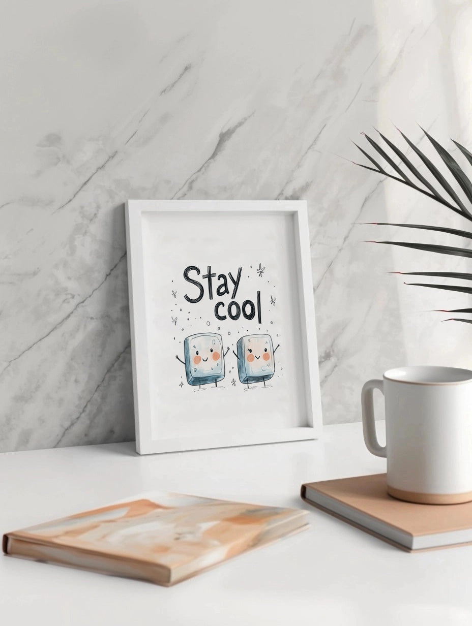 Cuadro de Stay cool - cubitos de hielo - Fine Artic