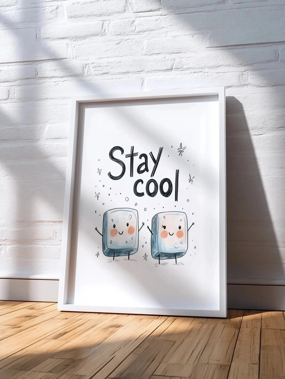 Cuadro de Stay cool - cubitos de hielo - Fine Artic