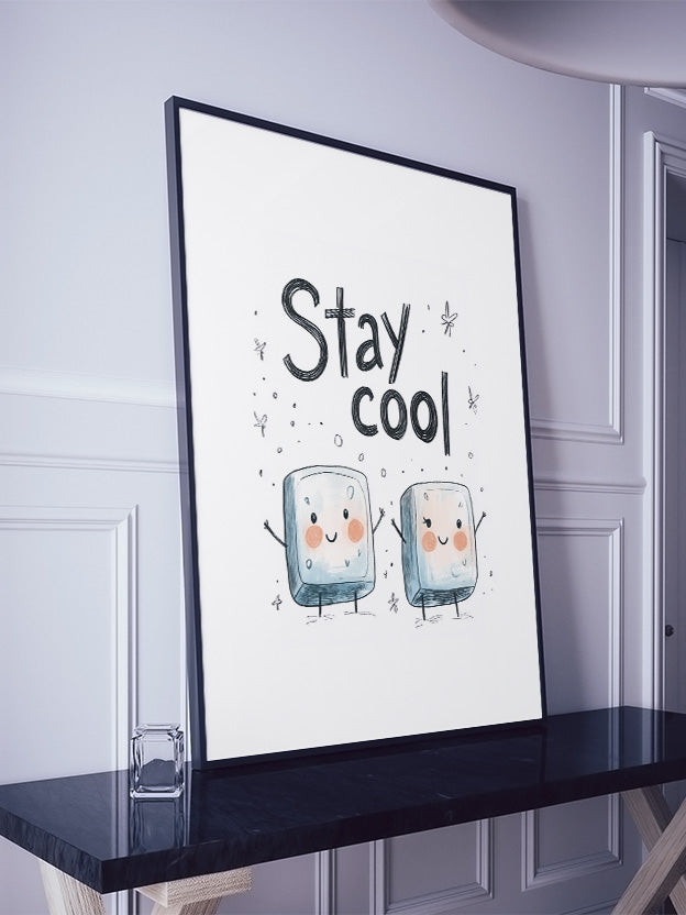 Cuadro de Stay cool - cubitos de hielo - Fine Artic
