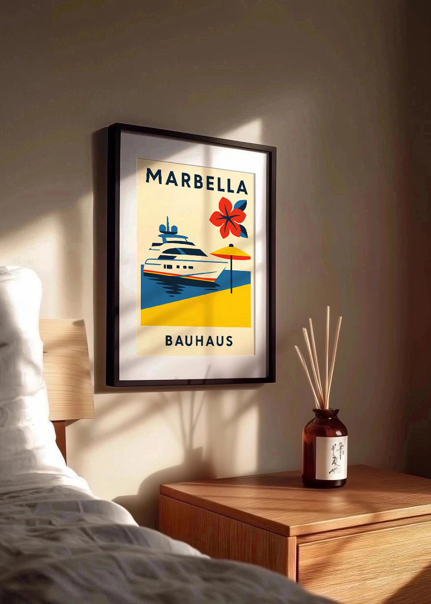 Cuadro Marbella Poster Bauhaus