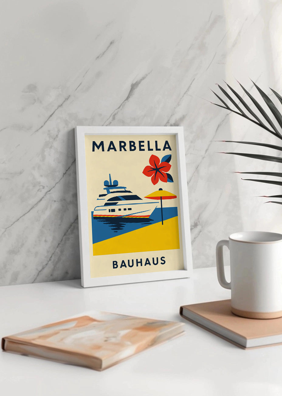 Cuadro Marbella Poster Bauhaus