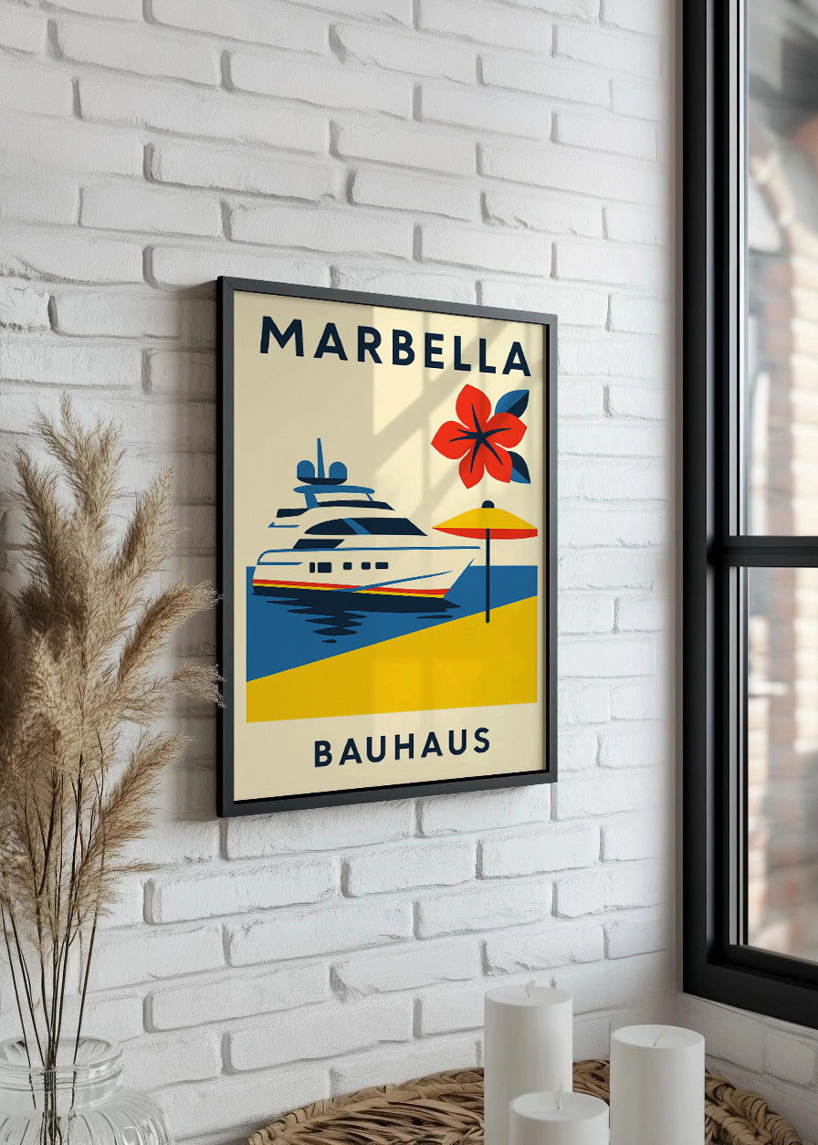 Cuadro Marbella Poster Bauhaus