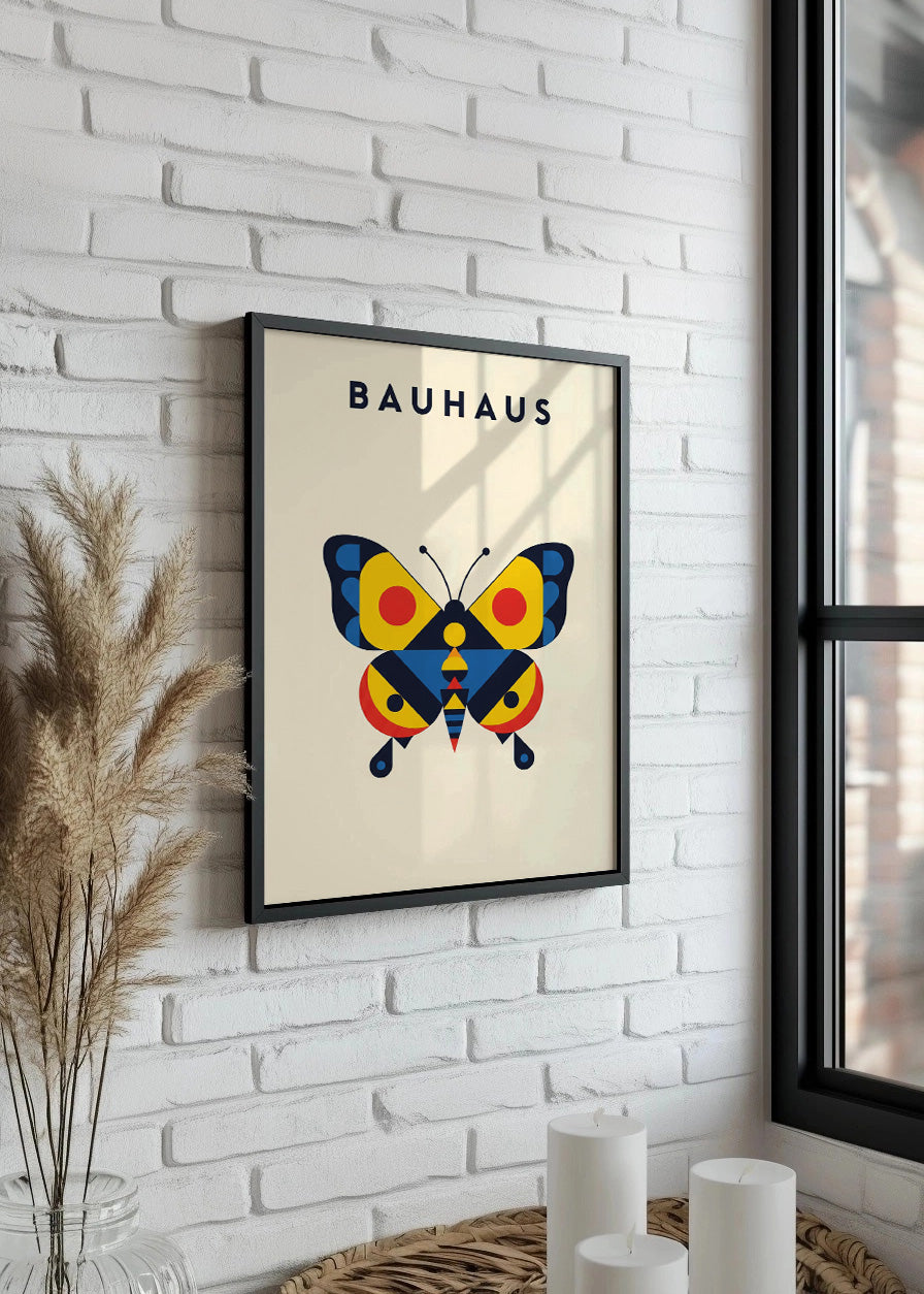 Cuadro Mariposa Bauhaus