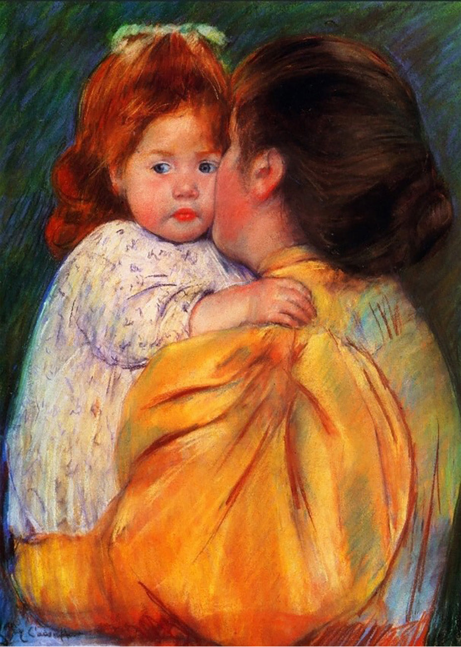Cuadro Maternal Kiss (Mary Cassatt)