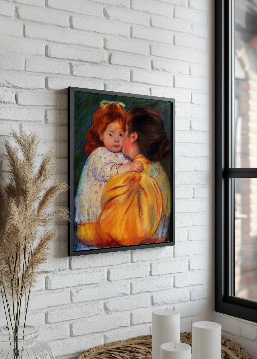 Cuadro Maternal Kiss (Mary Cassatt)
