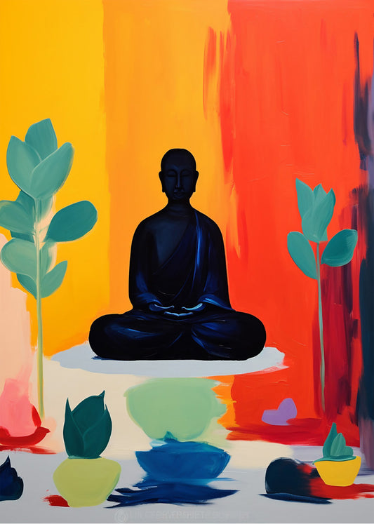 Cuadro Meditación budista