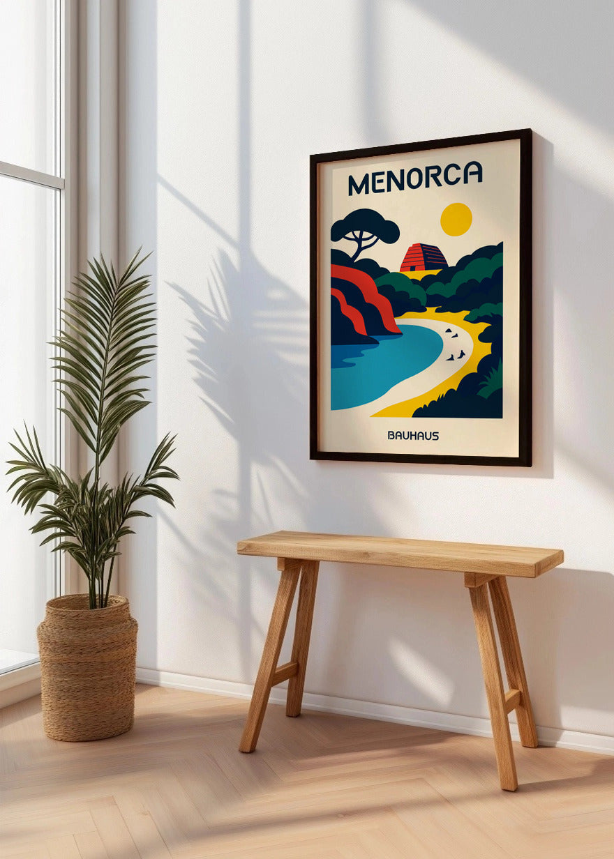 Cuadro Menorca Poster Bauhaus