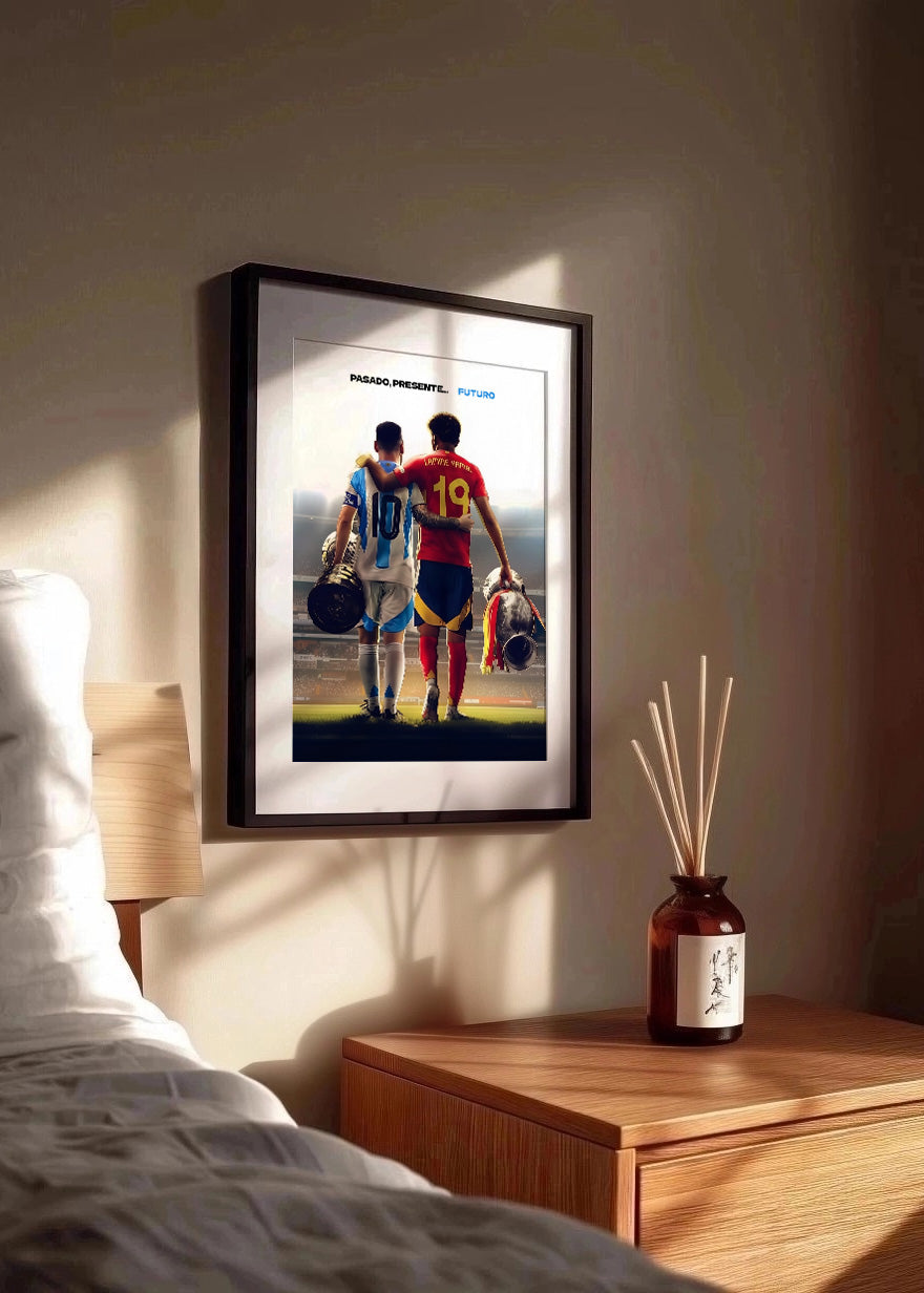 Cuadro Messi Lamine Futuro