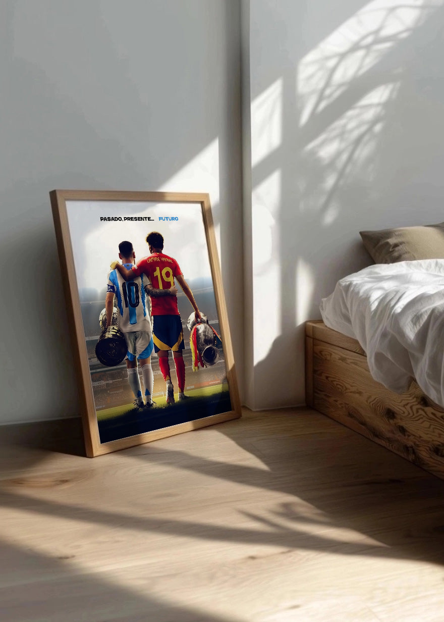 Cuadro Messi Lamine Futuro