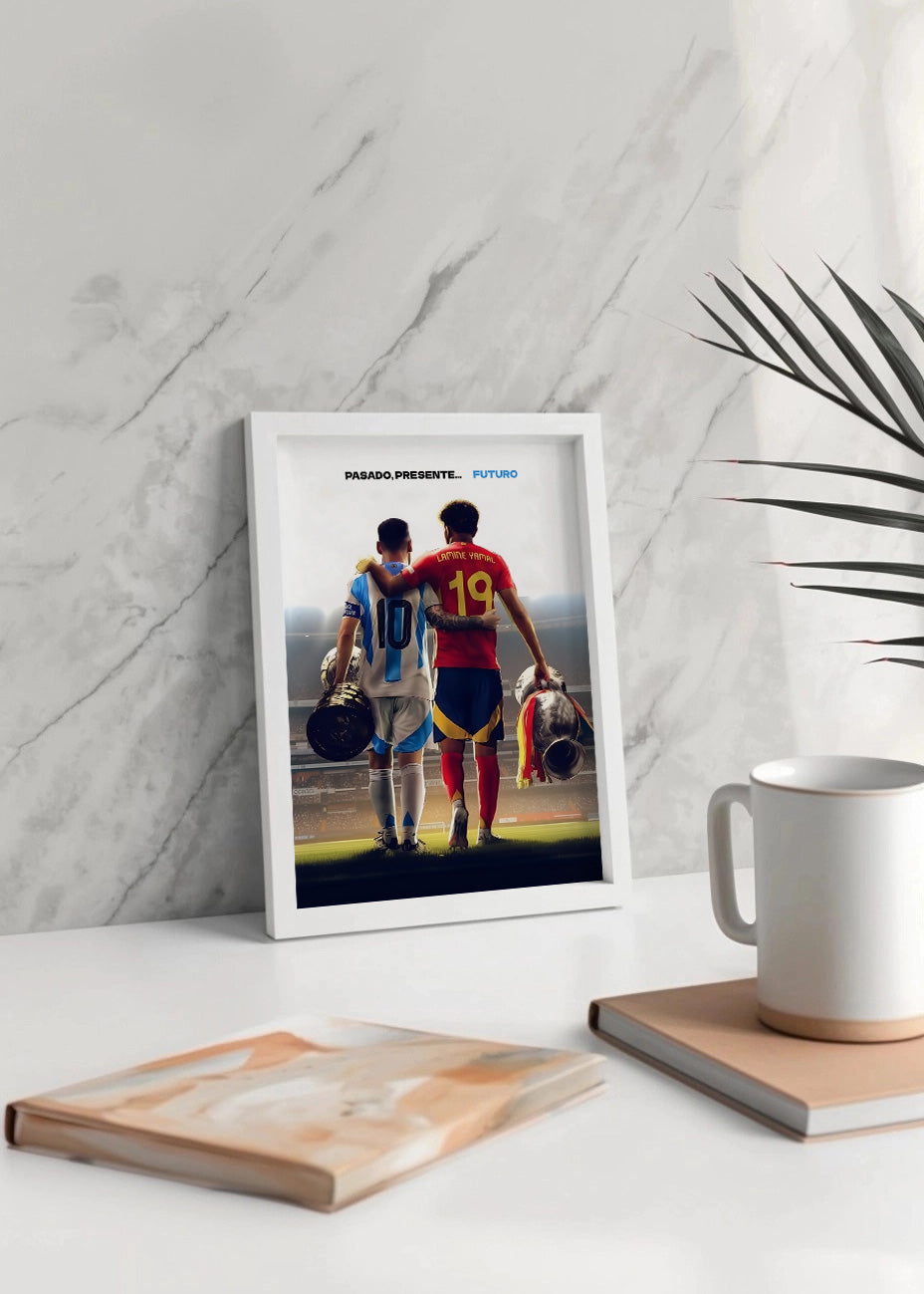 Cuadro Messi Lamine Futuro