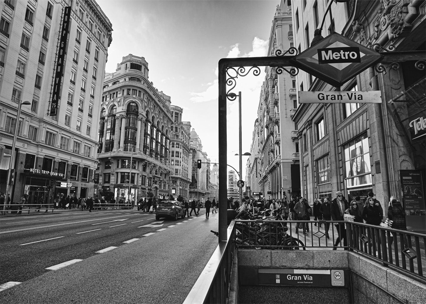 Cuadro Boca de metro de la Gran Vía