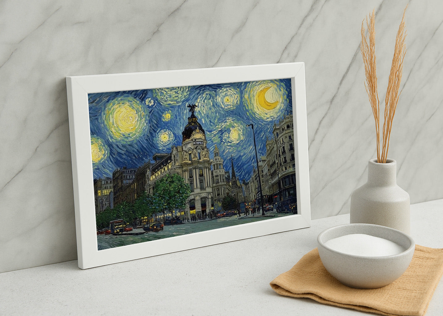 Cuadro Metrópolis de Gran Vía Madrid - Van Gogh