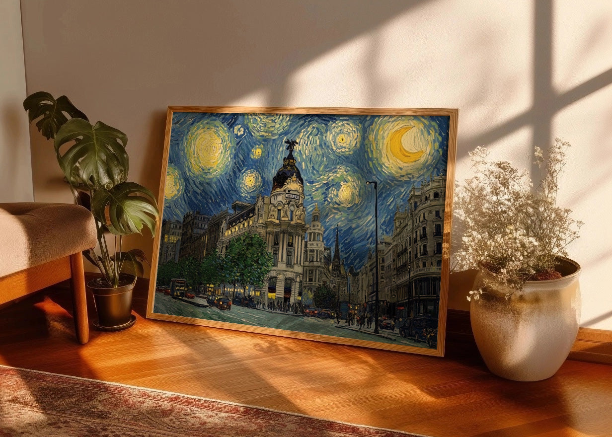 Cuadro Metrópolis de Gran Vía Madrid - Van Gogh