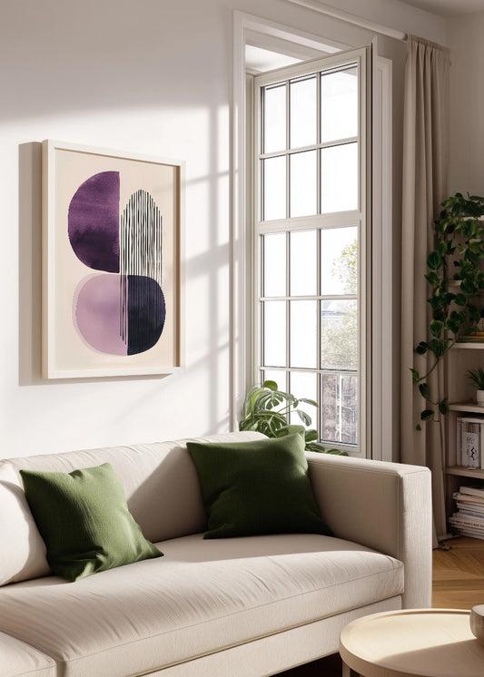 Cuadro Minimal purple