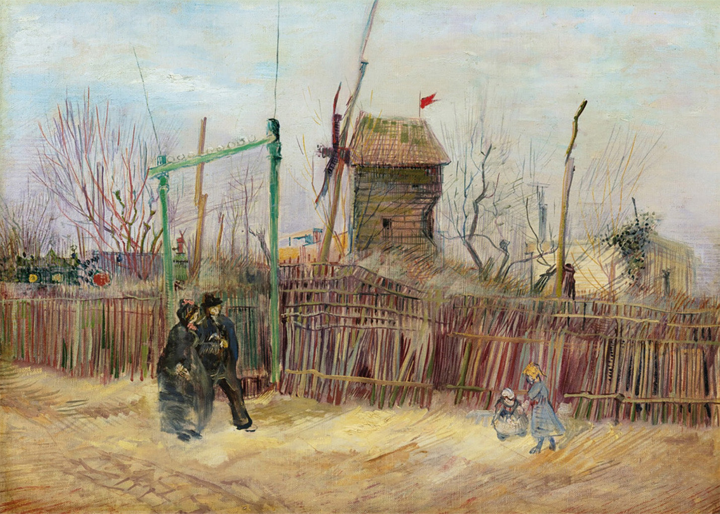 Cuadro Molino de Montmartre (Van Gogh)