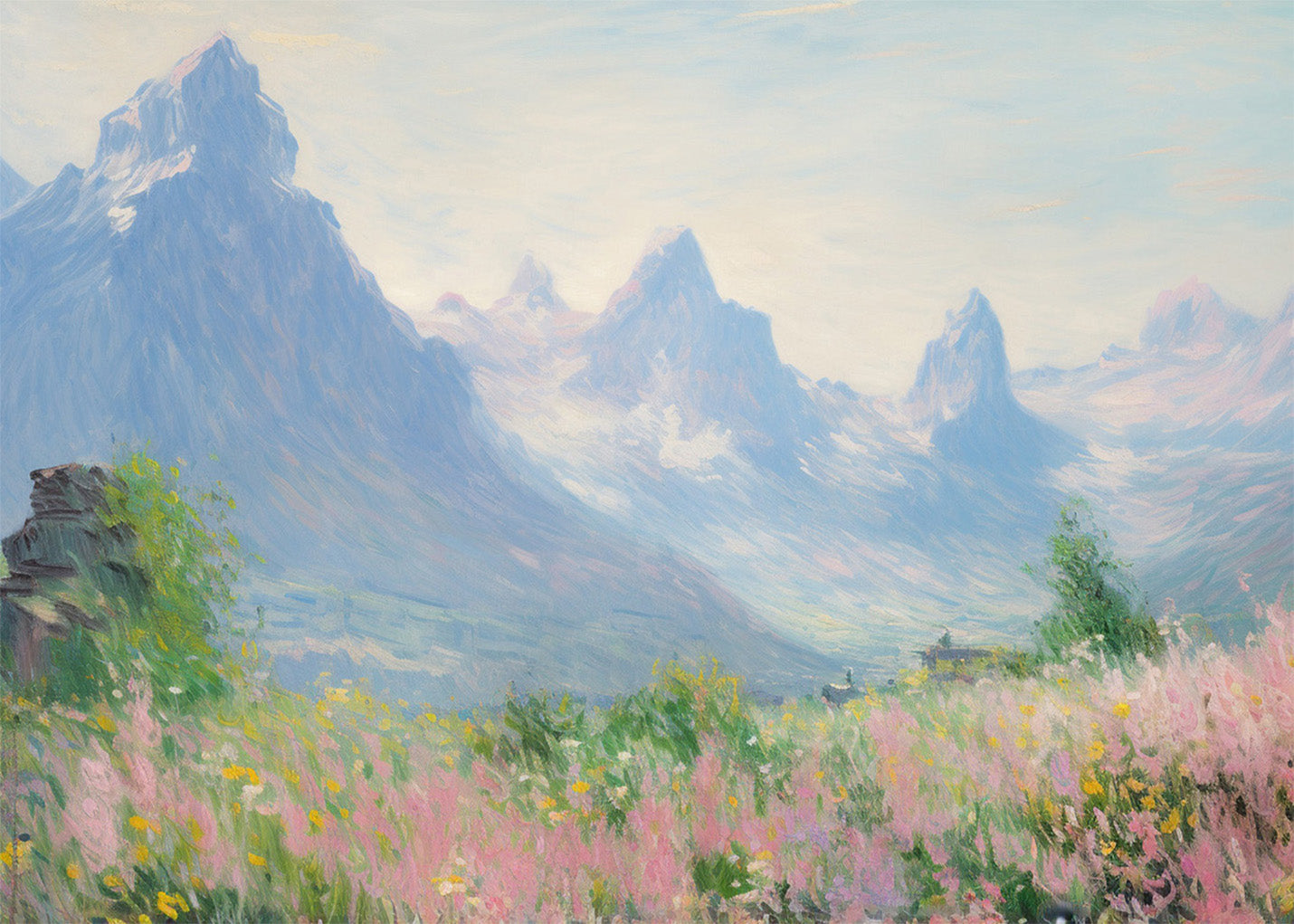 Cuadro Monet mountain