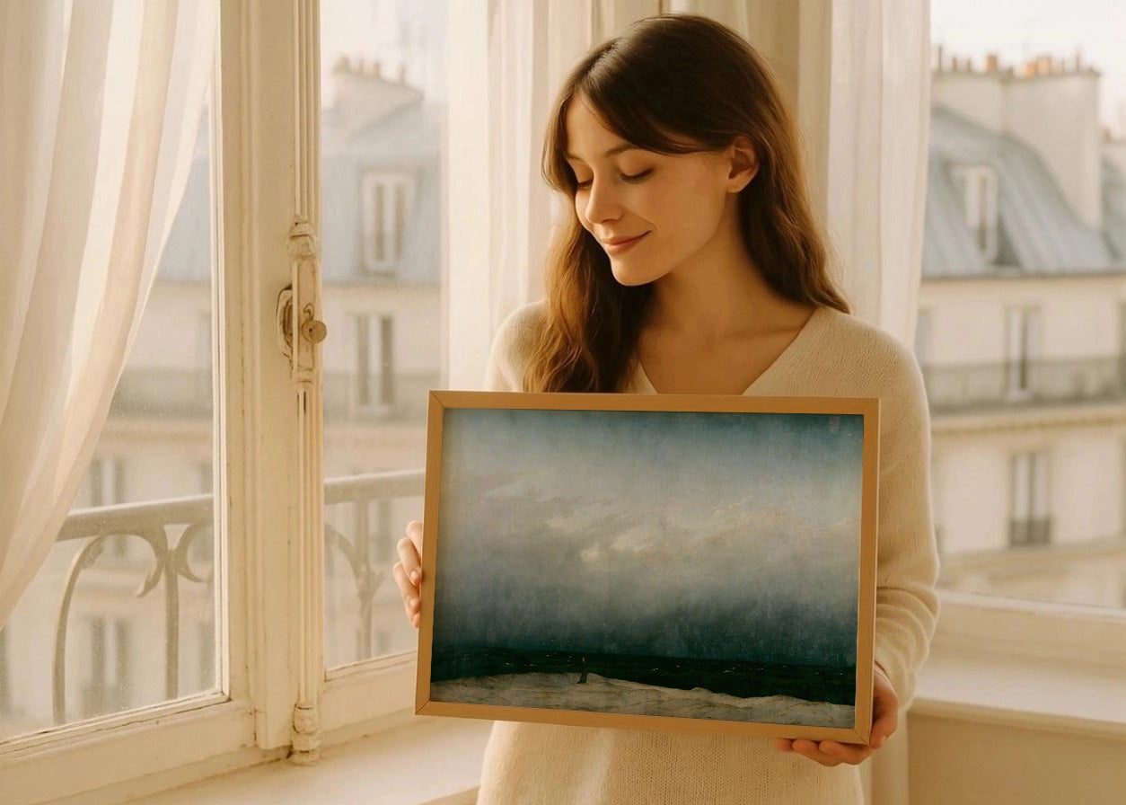 Cuadro Monje junto al mar (Friedrich)