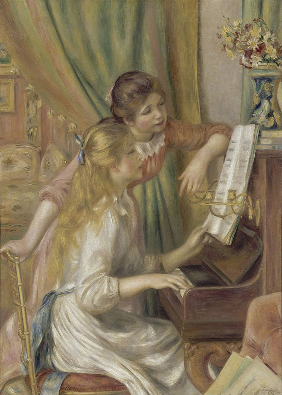 Cuadro Muchachas al piano (Renoir)
