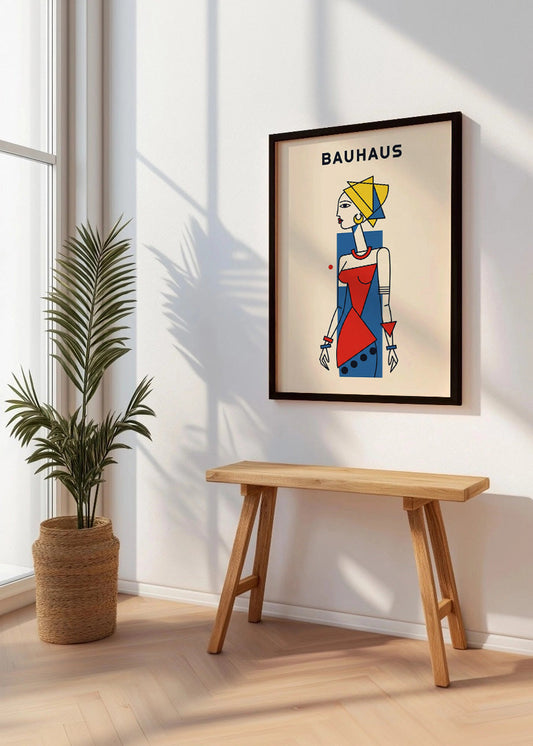 Cuadro Mujer africana Bauhaus