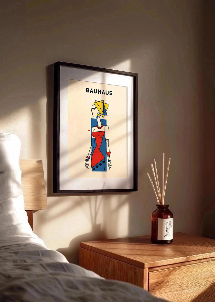 Cuadro Mujer africana Bauhaus