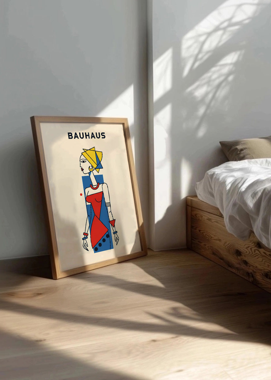 Cuadro Mujer africana Bauhaus