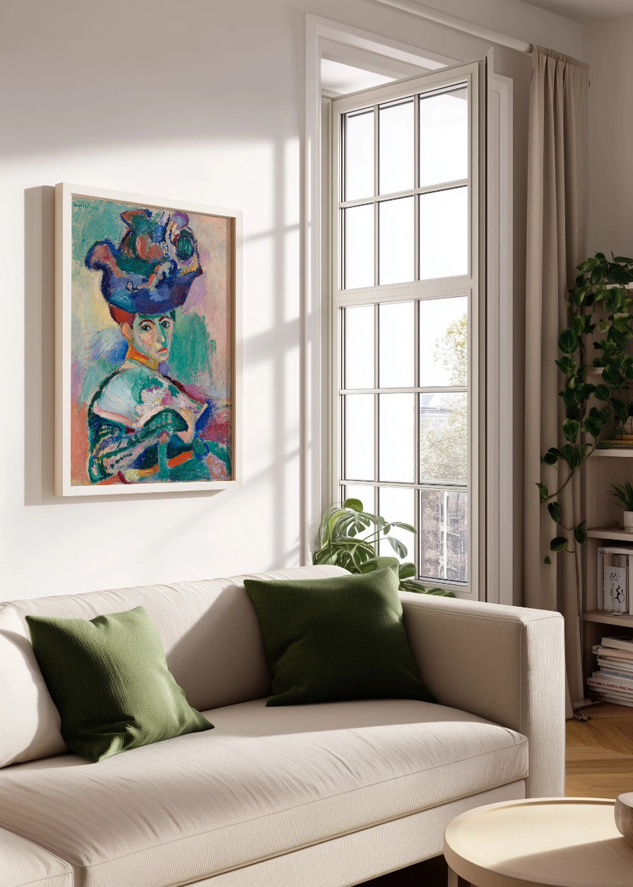 Cuadro Mujer con sombrero (Matisse)
