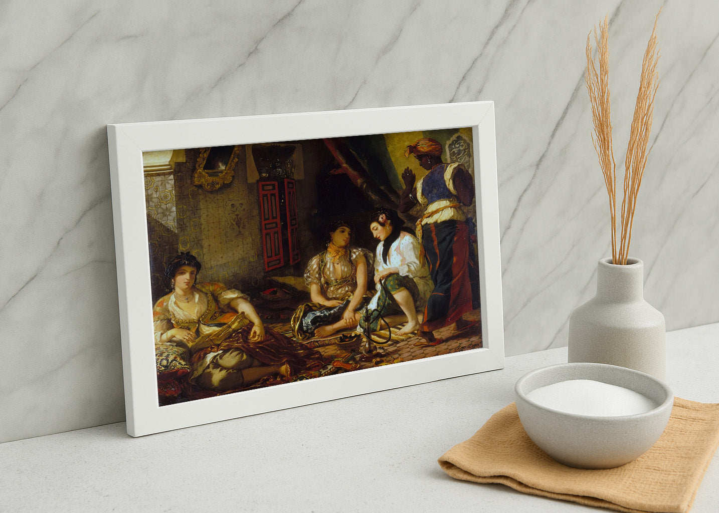 Cuadro Mujeres de Argel en su apartamento (Eugene Delacroix)