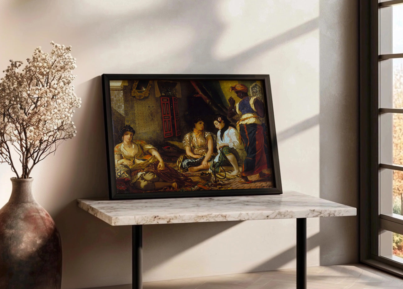 Cuadro Mujeres de Argel en su apartamento (Eugene Delacroix)