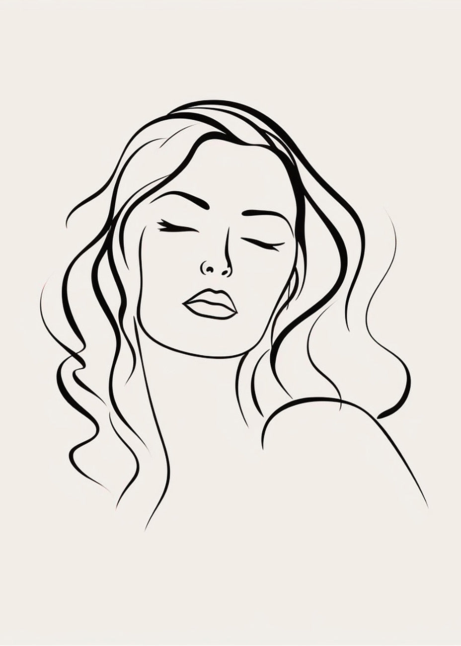 Cuadro Mujer a un trazo