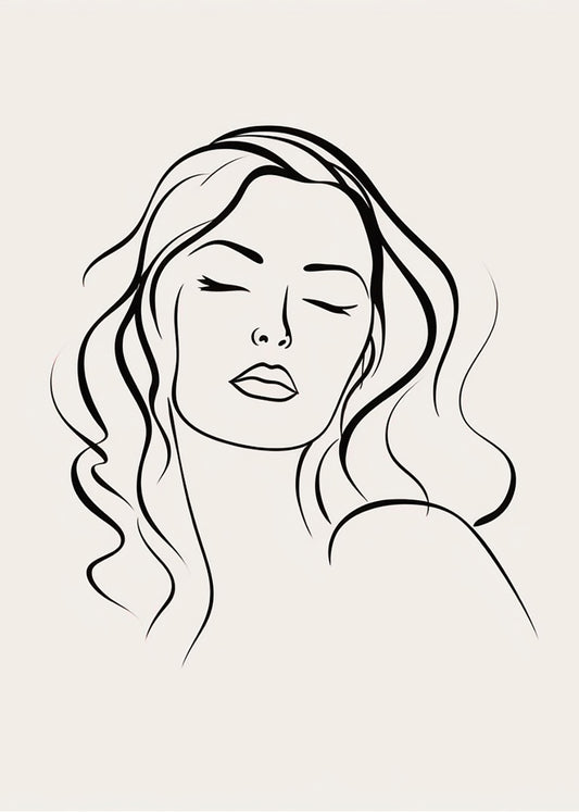 Cuadro Mujer a un trazo