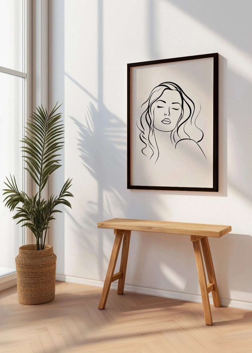 Cuadro Mujer a un trazo