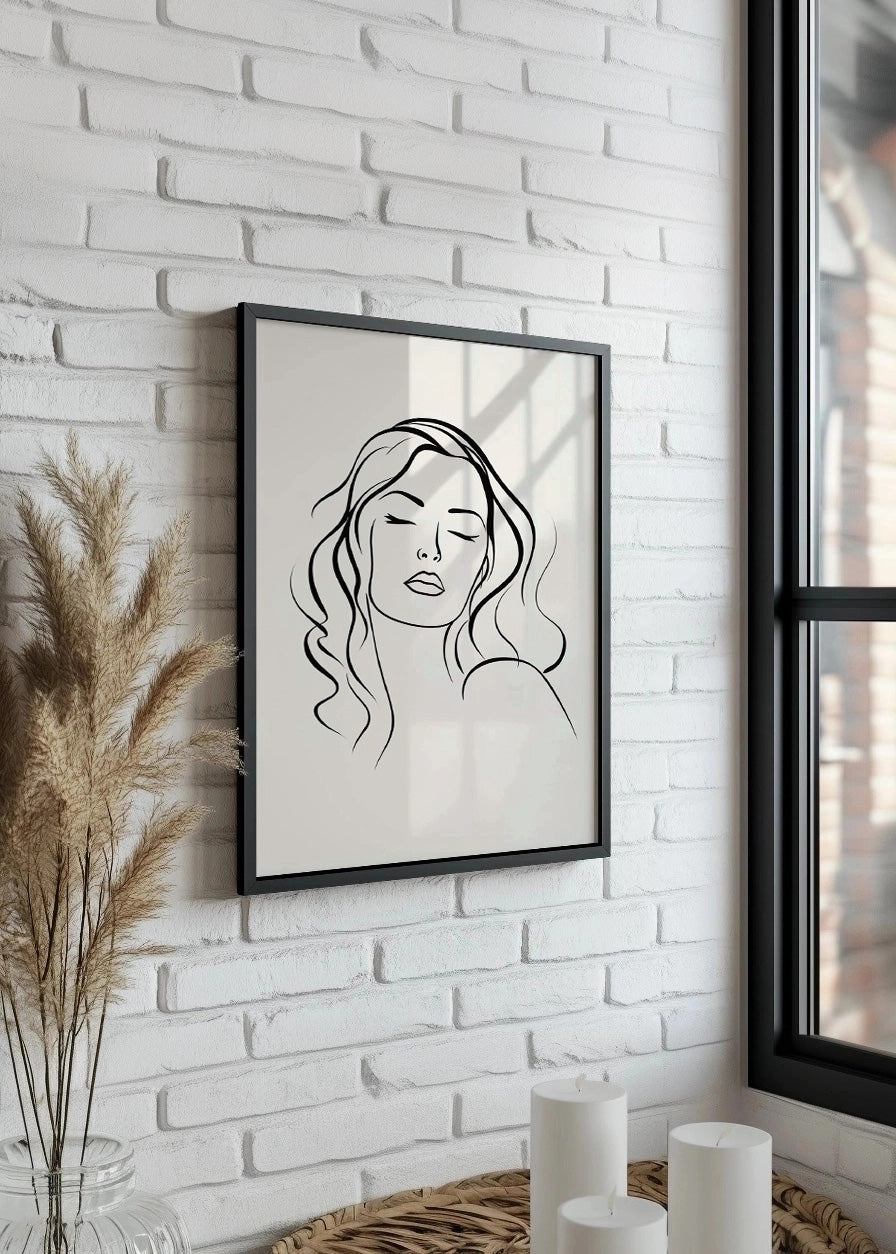 Cuadro Mujer a un trazo