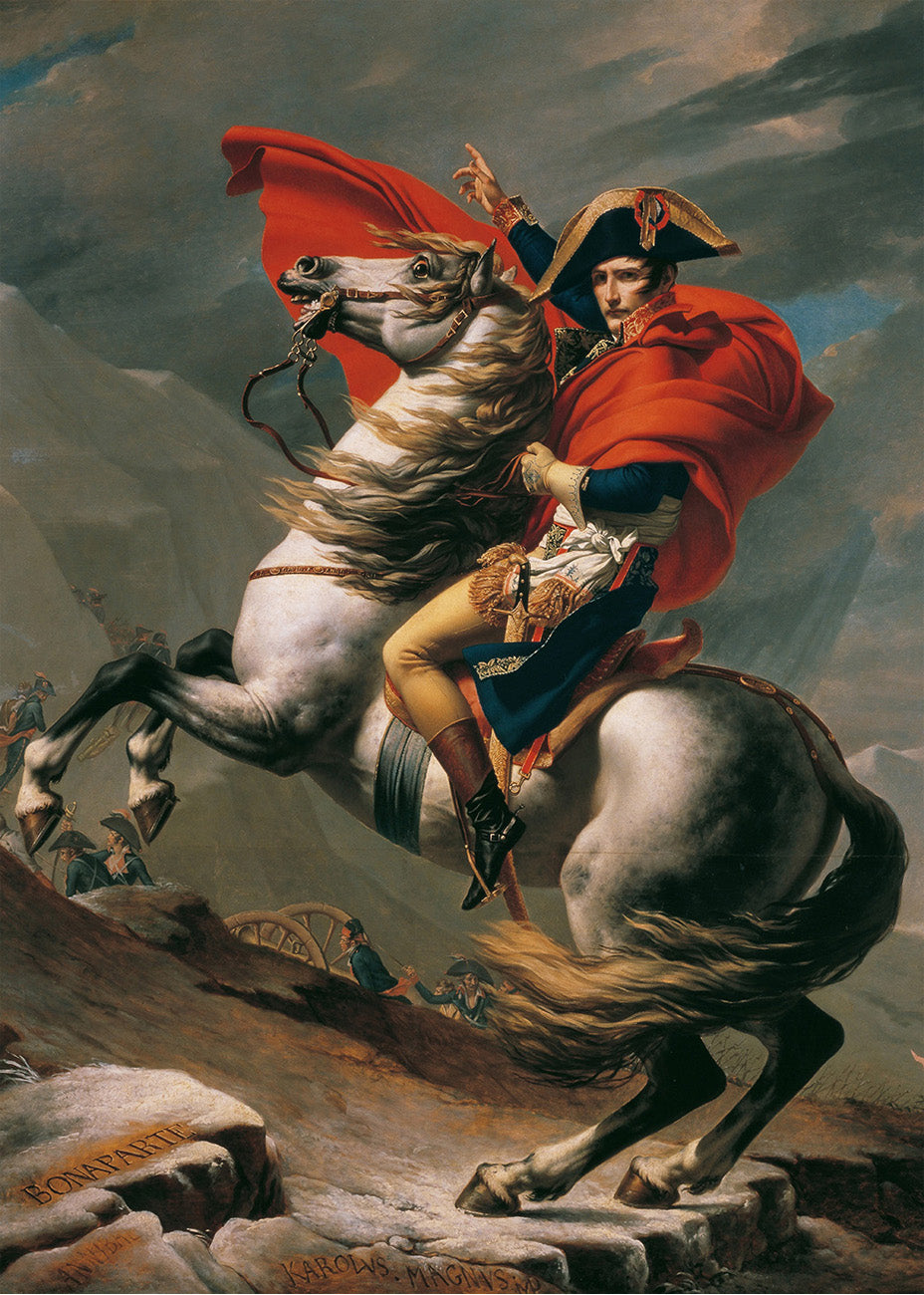 Cuadro Napoleón cruzando los Alpes (Jacques-Louis David)