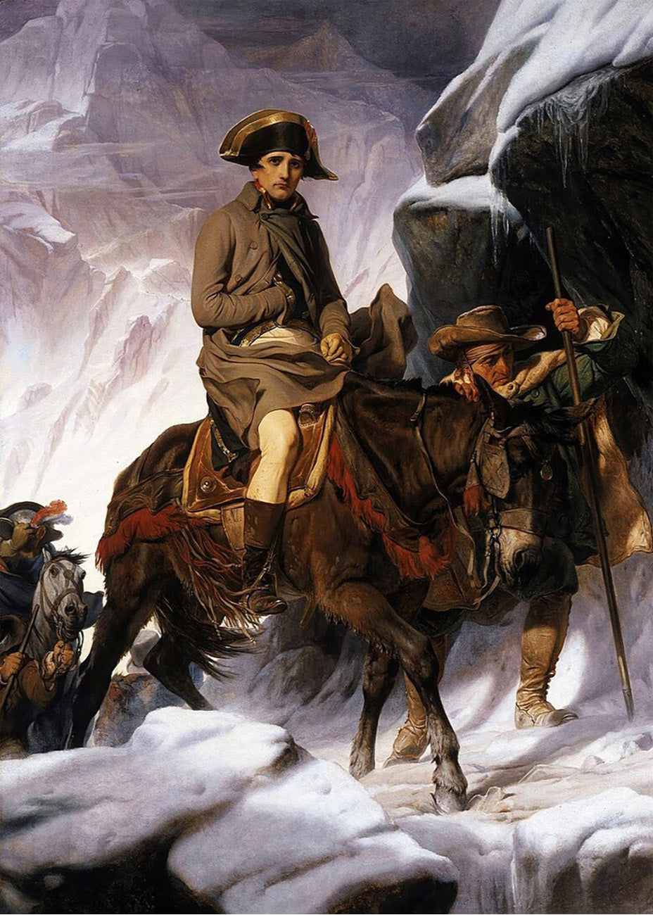 Cuadro Napoleón cruzando los Alpes (Paul Delaroche)