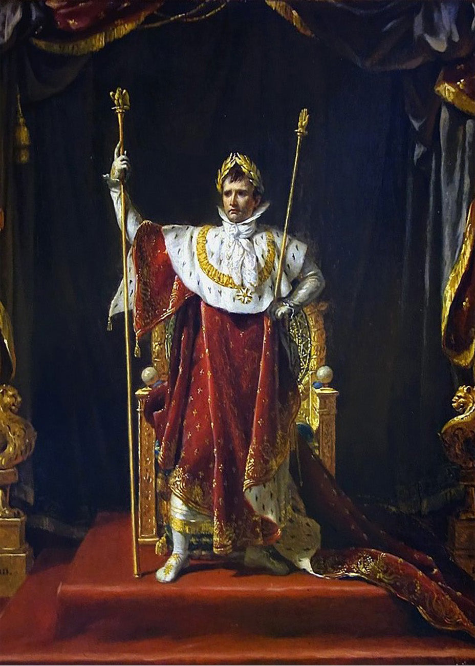 Cuadro Napoleón en traje de consagración (Jacques-Louis David)