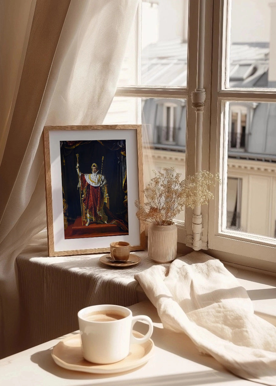 Cuadro Napoleón en traje de consagración (Jacques-Louis David)