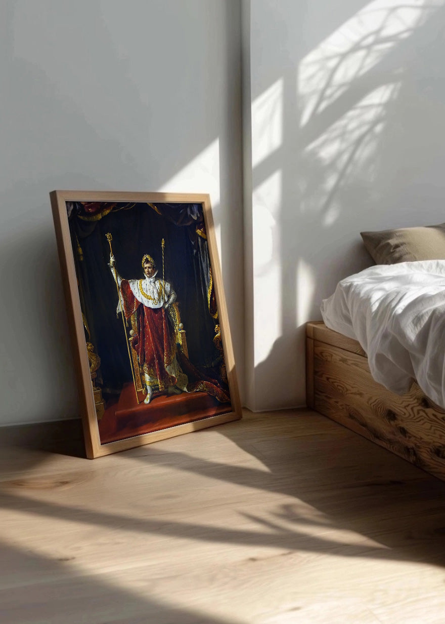 Cuadro Napoleón en traje de consagración (Jacques-Louis David)