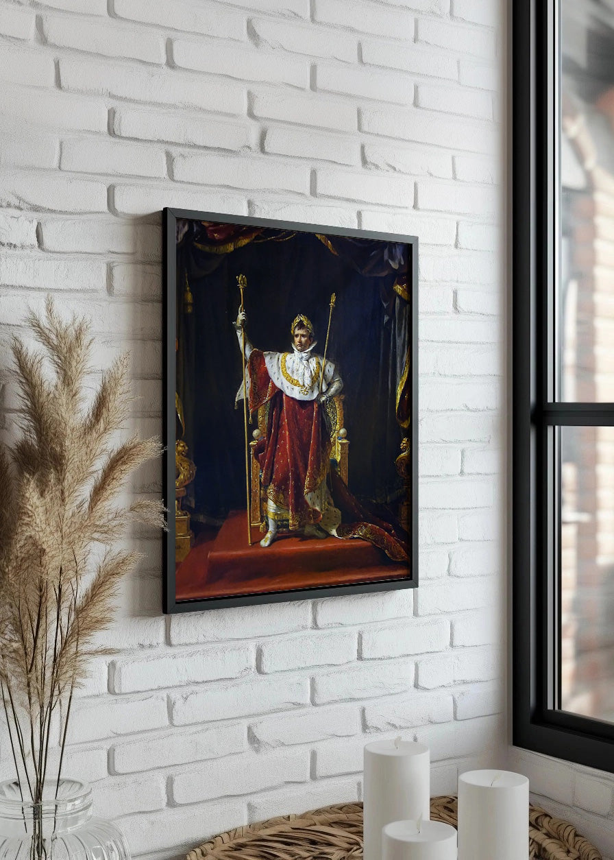 Cuadro Napoleón en traje de consagración (Jacques-Louis David)