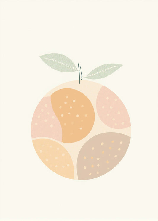 Cuadro Naranja minimalista