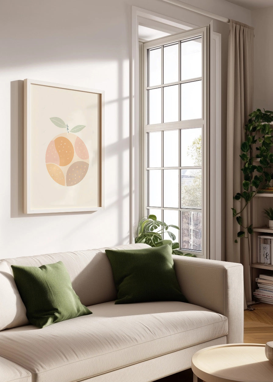 Cuadro Naranja minimalista