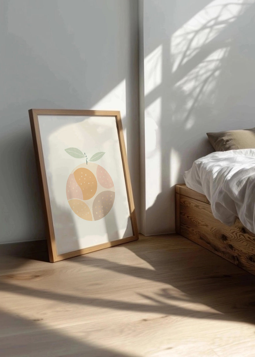 Cuadro Naranja minimalista