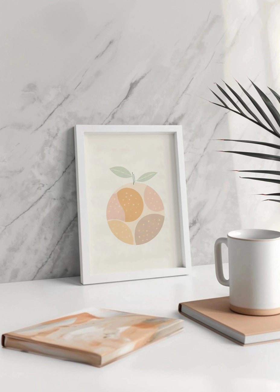 Cuadro Naranja minimalista