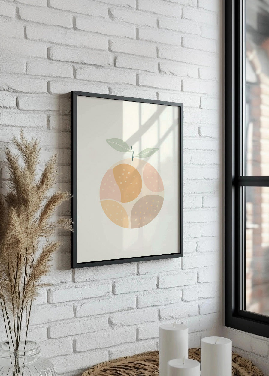 Cuadro Naranja minimalista