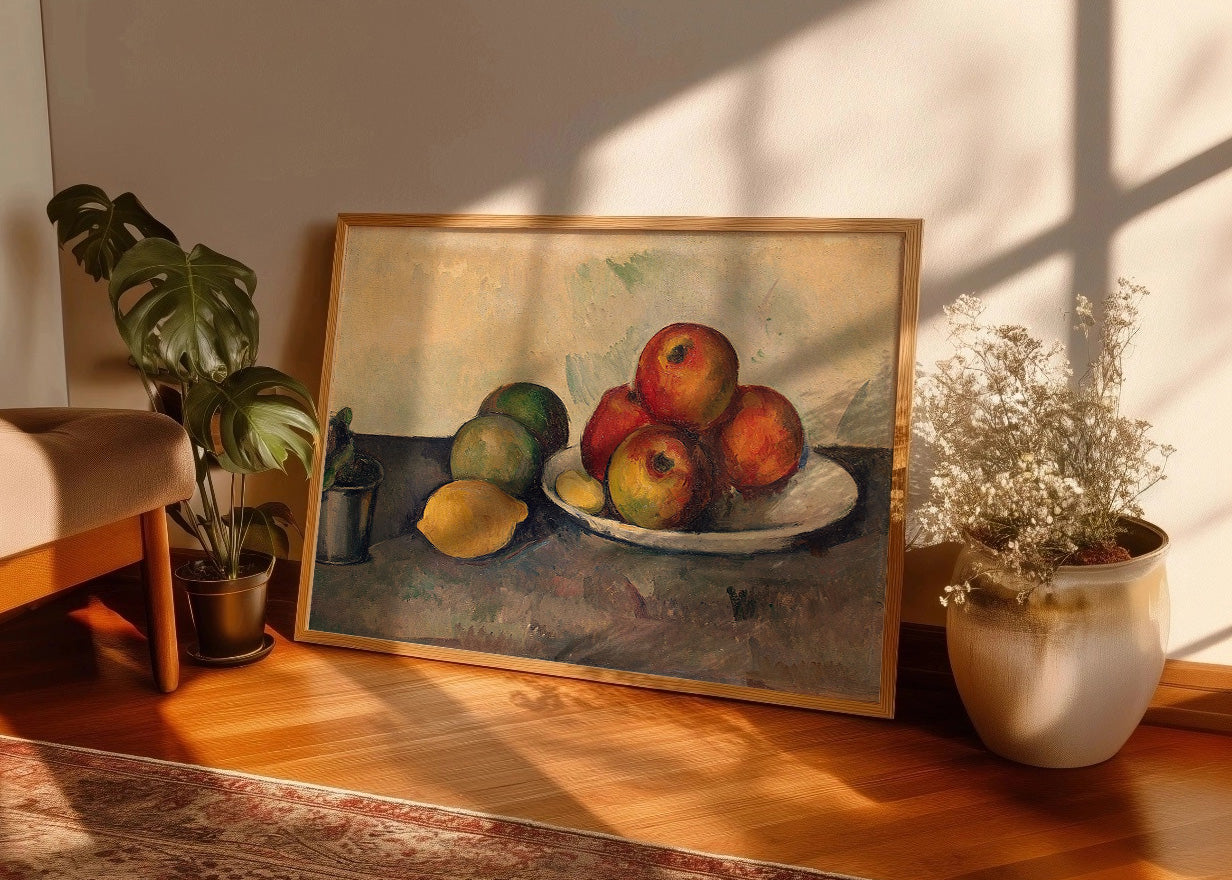 Cuadro Naturaleza muerta con manzanas (Cezanne)