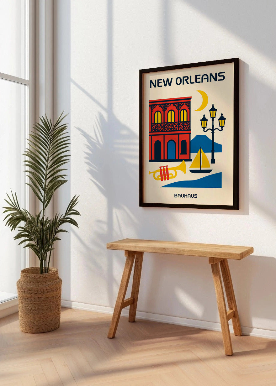 Cuadro New Orleans Poster Bauhaus